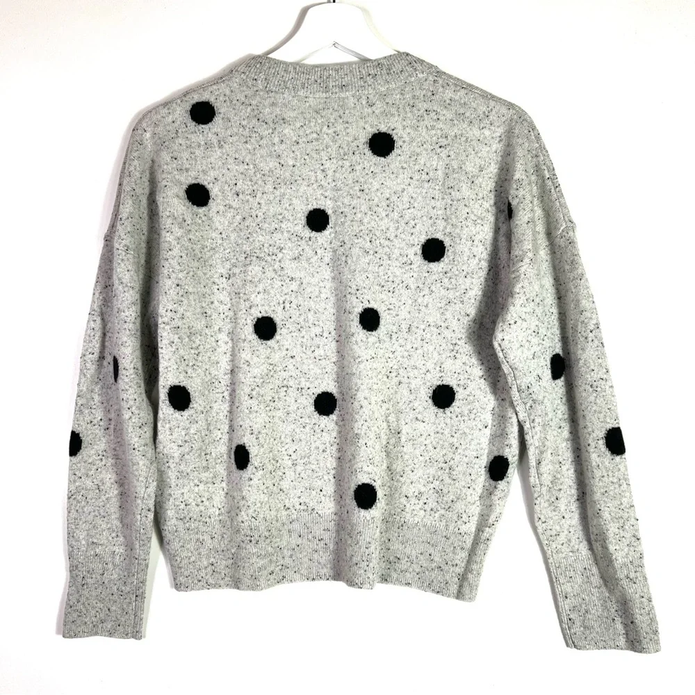 NWT Madewell Cashmere Sweatshirt Sweater in Donegal Dot Size XS - Picture 5 of 10